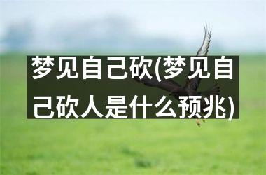 <h3>梦见自己砍(梦见自己砍人是什么预兆)