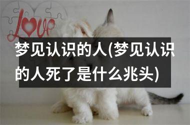 <h3>梦见认识的人(梦见认识的人死了是什么兆头)