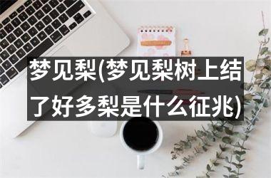 <h3>梦见梨(梦见梨树上结了好多梨是什么征兆)