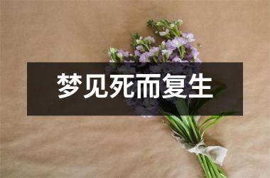 <h3>梦见死而复生