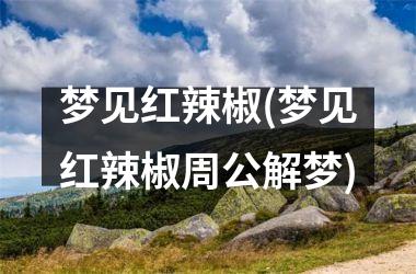<h3>梦见红辣椒(梦见红辣椒周公解梦)