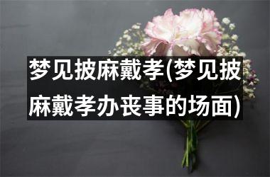 <h3>梦见披麻戴孝(梦见披麻戴孝办丧事的场面)