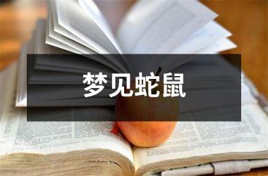 梦见蛇鼠