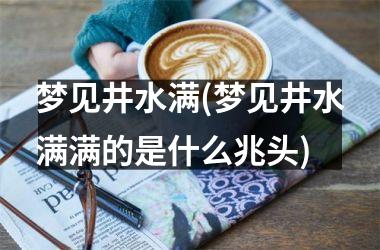 <h3>梦见井水满(梦见井水满满的是什么兆头)