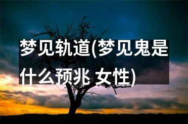 梦见轨道(梦见鬼是什么预兆 女性)