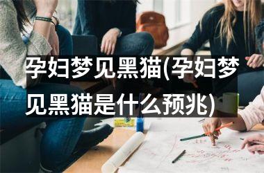 孕妇梦见黑猫(孕妇梦见黑猫是什么预兆)