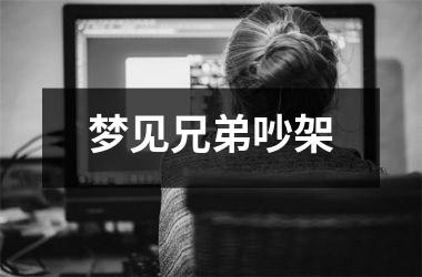 <h3>梦见兄弟吵架