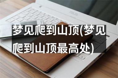 <h3>梦见爬到山顶(梦见爬到山顶高处)