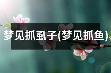 <h3>梦见抓虱子(梦见抓鱼)