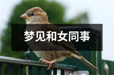 梦见和女同事