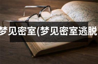 <h3>梦见密室(梦见密室逃脱)
