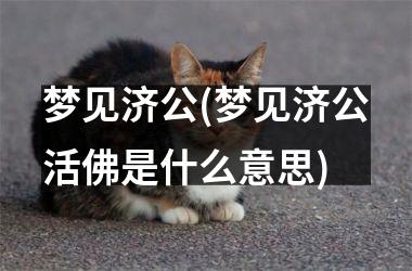 梦见济公(梦见济公活佛是什么意思)