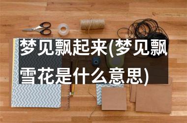 <h3>梦见飘起来(梦见飘雪花是什么意思)