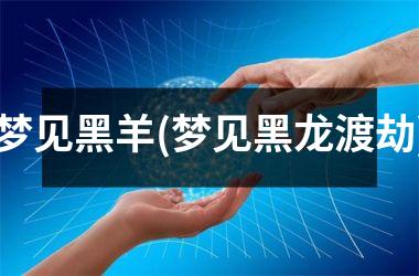 <h3>梦见黑羊(梦见黑龙渡劫)