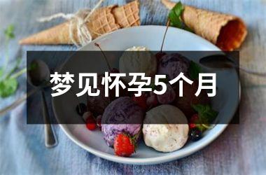 <h3>梦见怀孕5个月