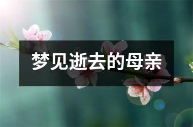 <h3>梦见逝去的母亲