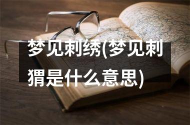 梦见刺绣(梦见刺猬是什么意思)