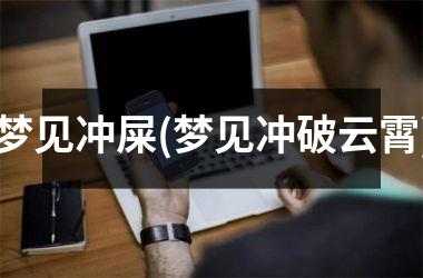 <h3>梦见冲屎(梦见冲破云霄)