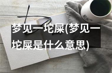 <h3>梦见一坨屎(梦见一坨屎是什么意思)