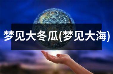 <h3>梦见大冬瓜(梦见大海)