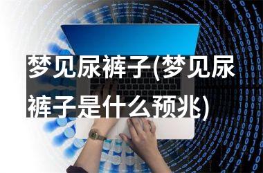 <h3>梦见尿裤子(梦见尿裤子是什么预兆)