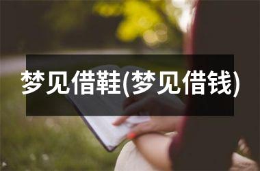 <h3>梦见借鞋(梦见借钱)