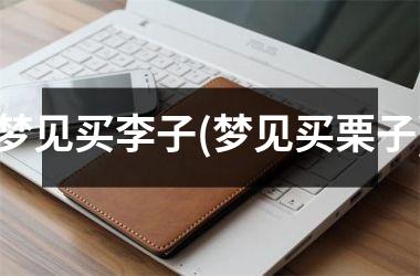 <h3>梦见买李子(梦见买栗子)