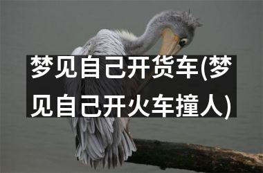 <h3>梦见自己开货车(梦见自己开火车撞人)