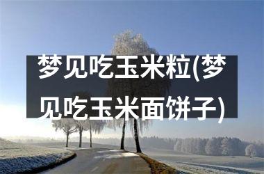 <h3>梦见吃玉米粒(梦见吃玉米面饼子)