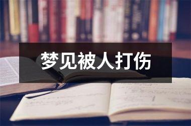 <h3>梦见被人打伤