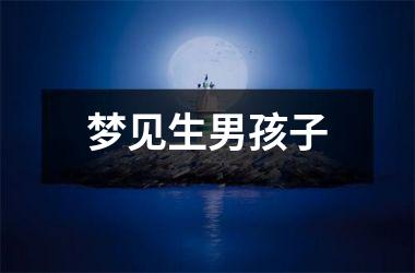 <h3>梦见生男孩子