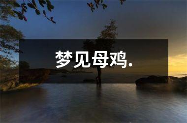 <h3>梦见母鸡.
