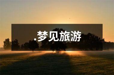.梦见旅游