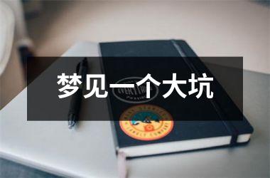 <h3>梦见一个大坑