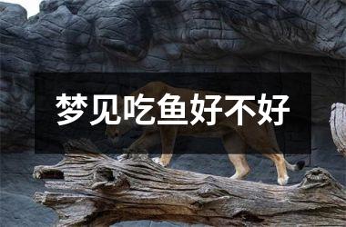 <h3>梦见吃鱼好不好