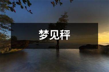 <h3>梦见秤