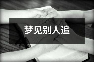 <h3>梦见别人追