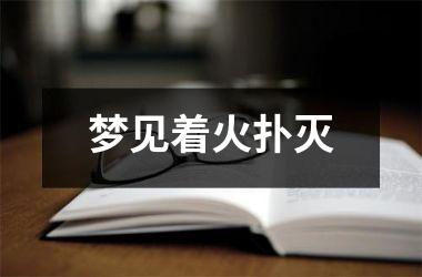 梦见着火扑灭