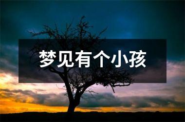<h3>梦见有个小孩