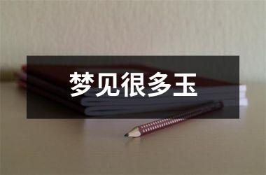 <h3>梦见很多玉