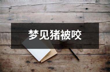 <h3>梦见猪被咬