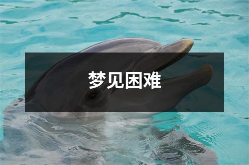<h3>梦见困难