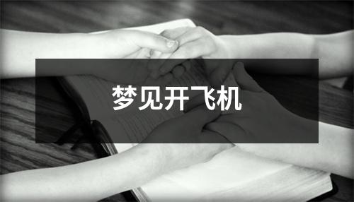 <h3>梦见开飞机