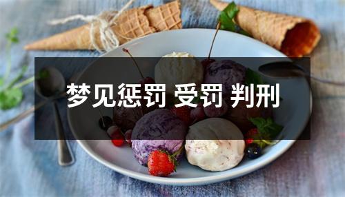 <h3>梦见惩罚受罚判刑