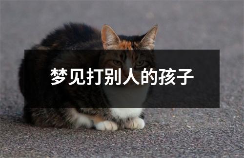 <h3>梦见打别人的孩子