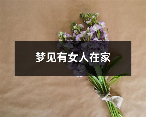 <h3>梦见有女人在家