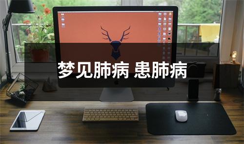 <h3>梦见肺病患肺病