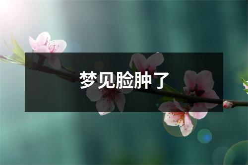 <h3>梦见脸肿了