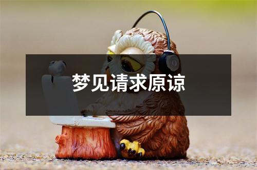 <h3>梦见请求原谅