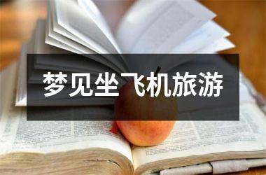 梦见坐飞机旅游